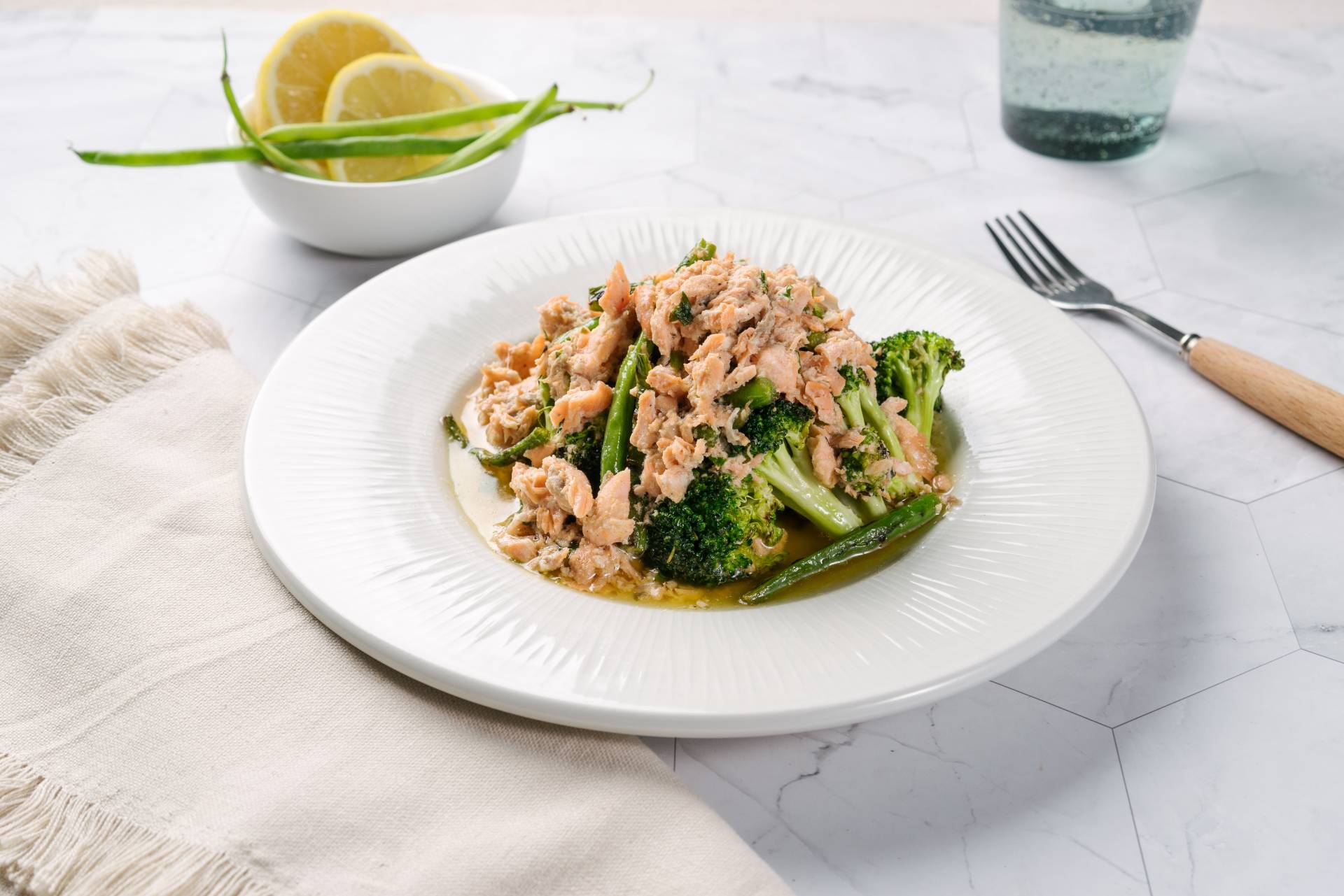 Lemon Butter Salmon Flakes