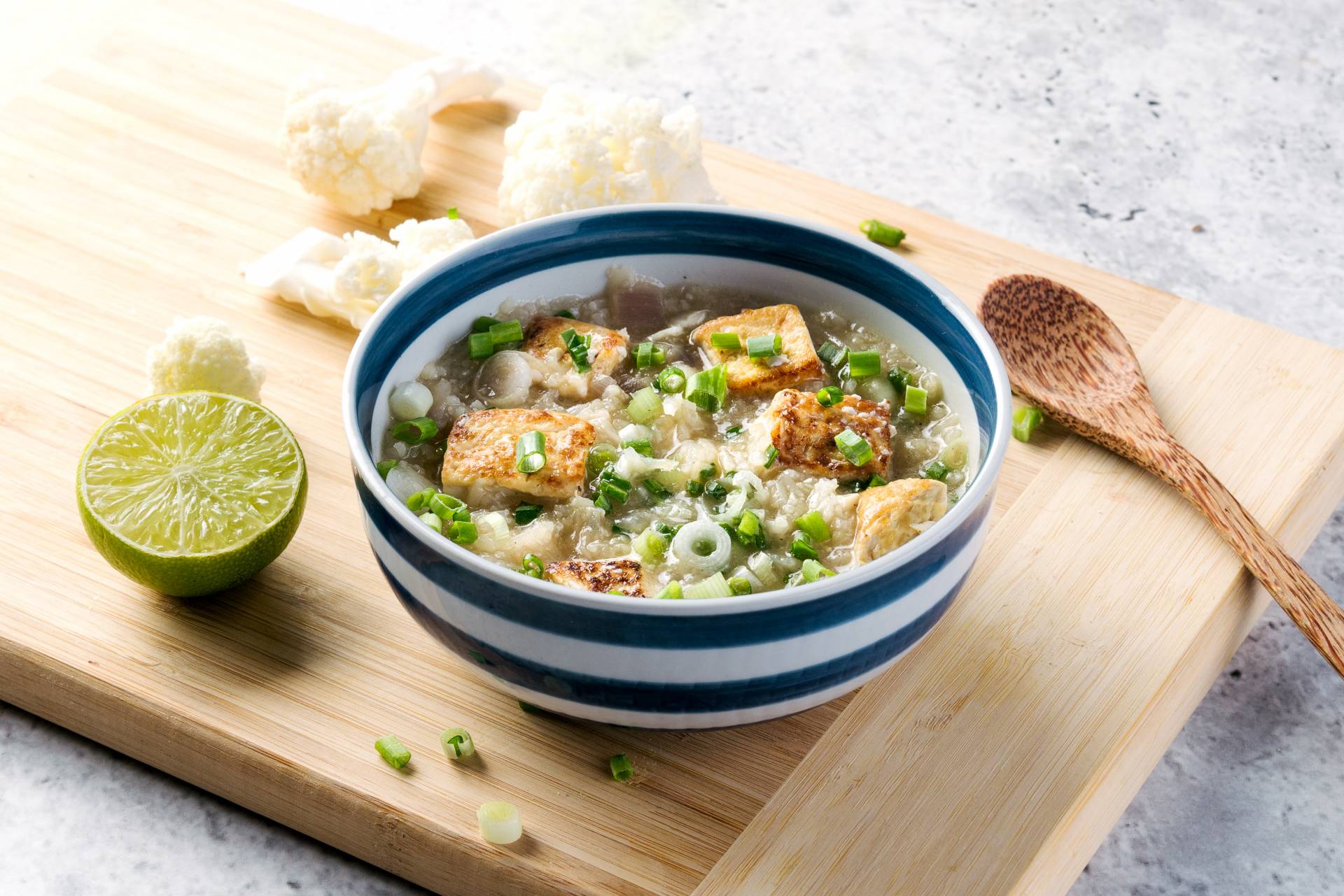 Tofu Cauliflower Porridge