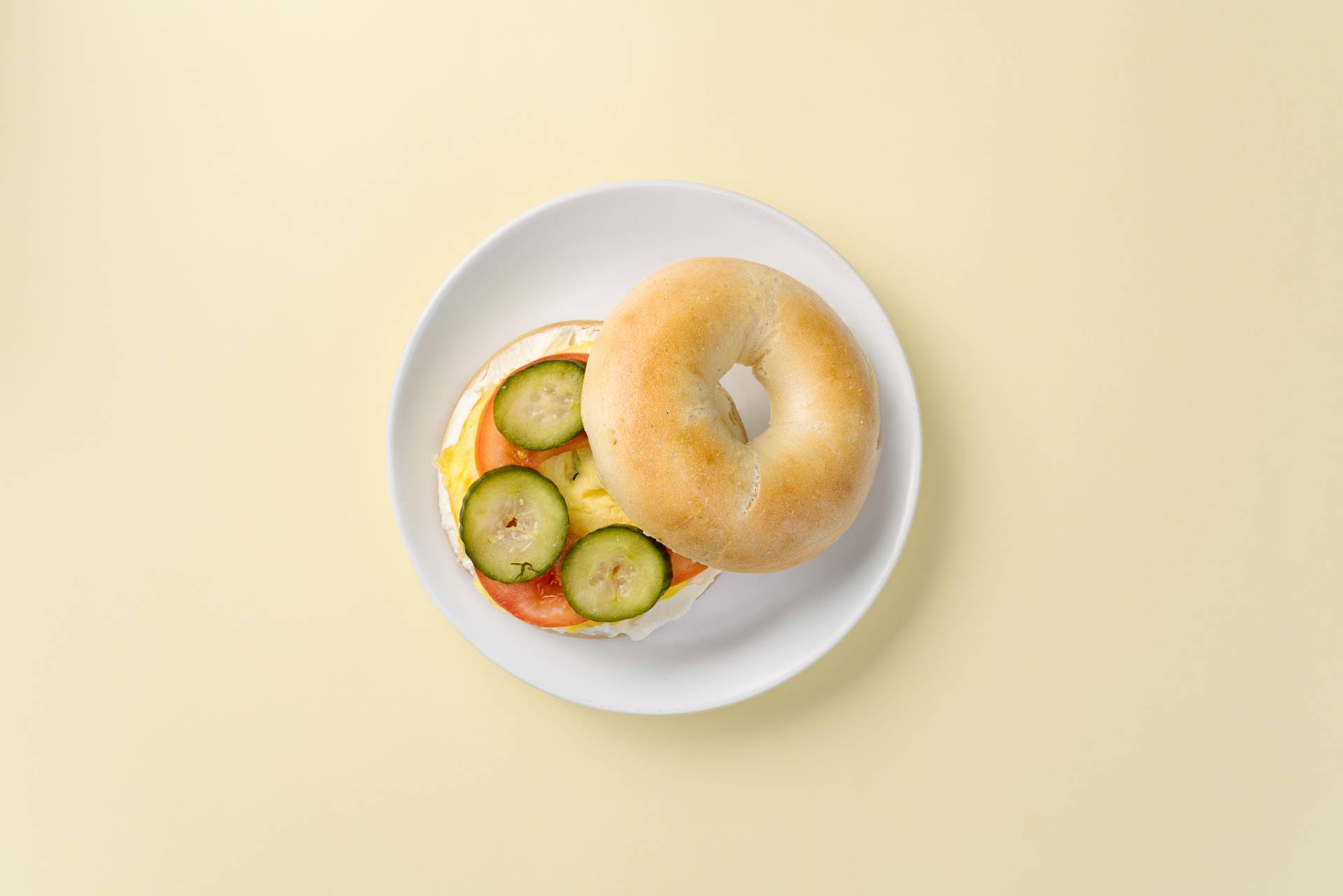 Egg Omelet Bagel