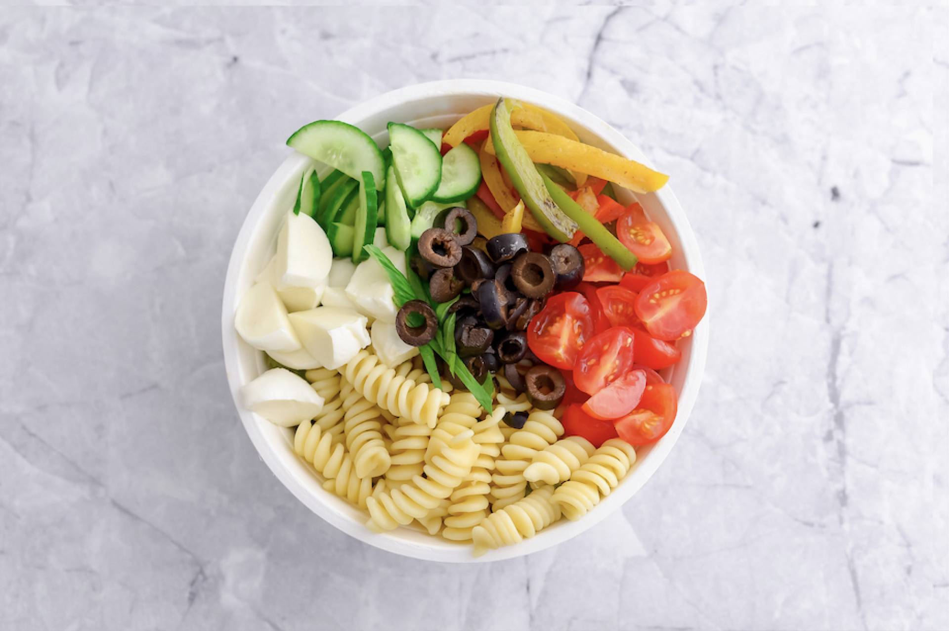 Fusilli Caprese Salad with Chicken