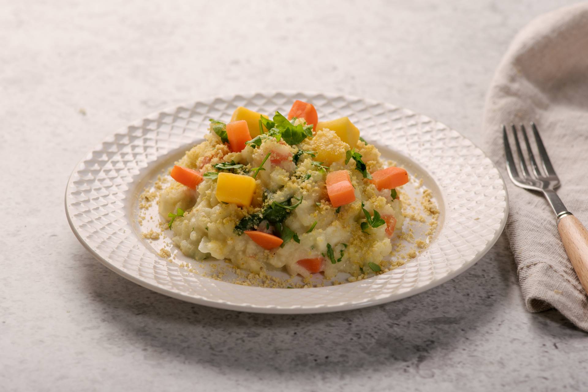 Vegan Pumpkin Carrot Risotto