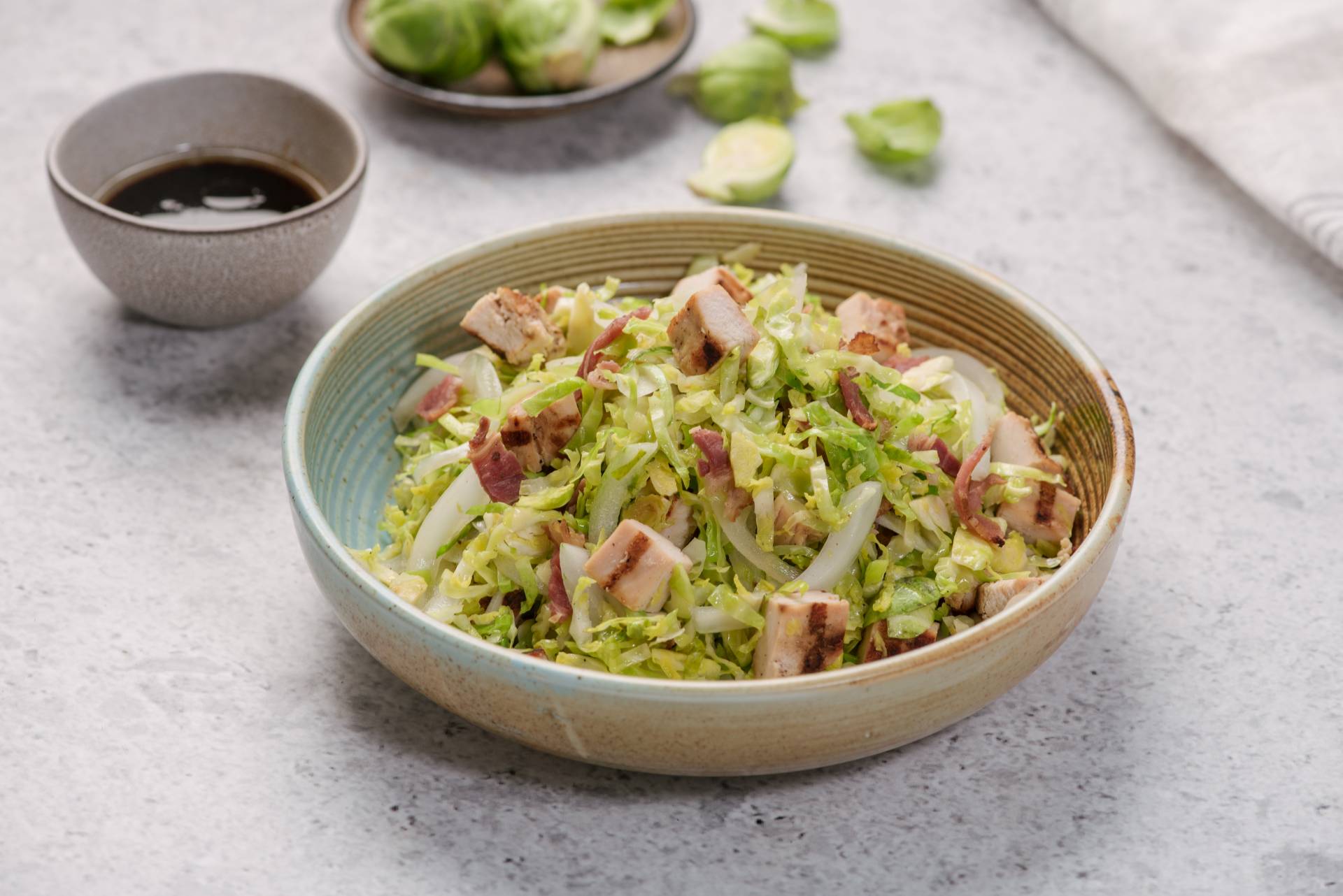 Chicken and Brussel Sprout Salad