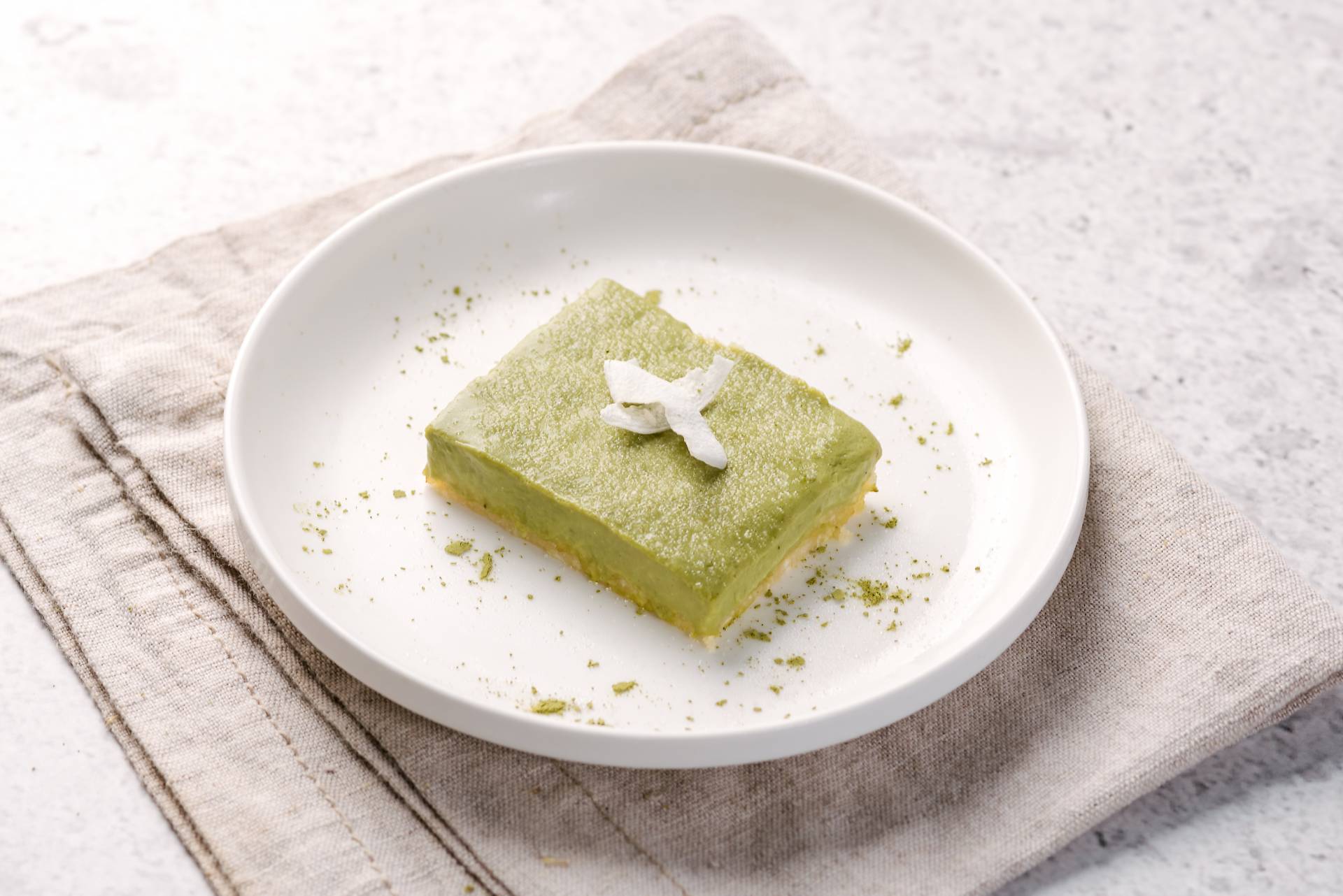 Keto Coconut Matcha Cake