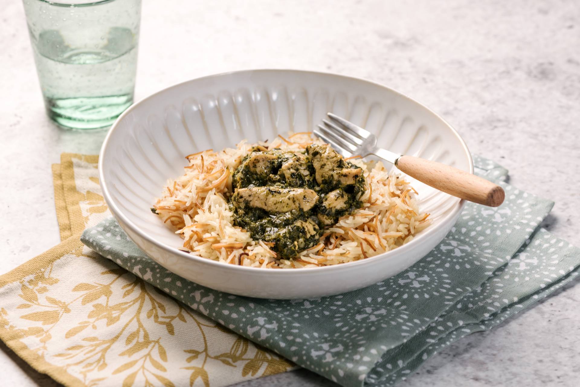 Mulukhiyah with Rice