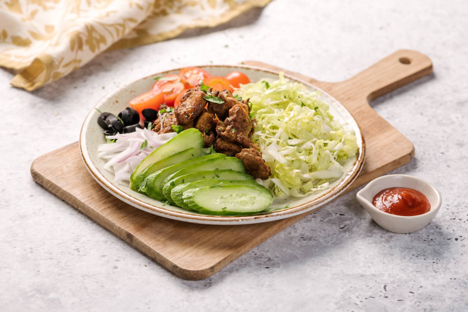 Shish Tawook Plate
